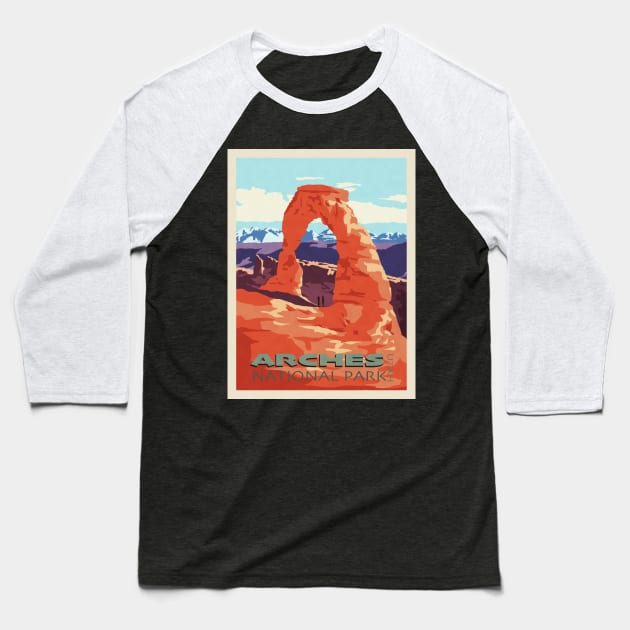 Arches National Park Baseball T-Shirt by sigsin